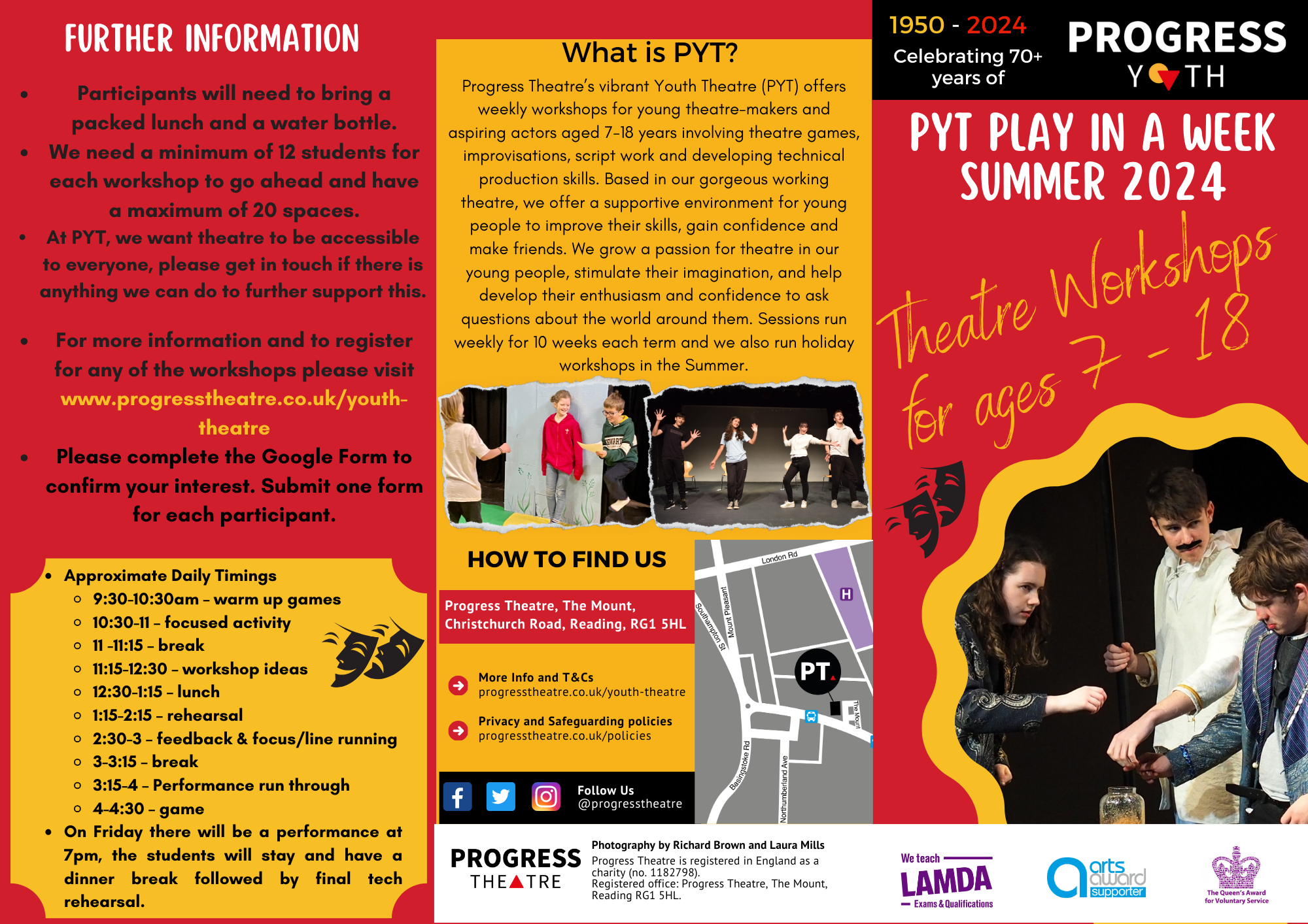 Youth Theatre Summer Flyer (Front)