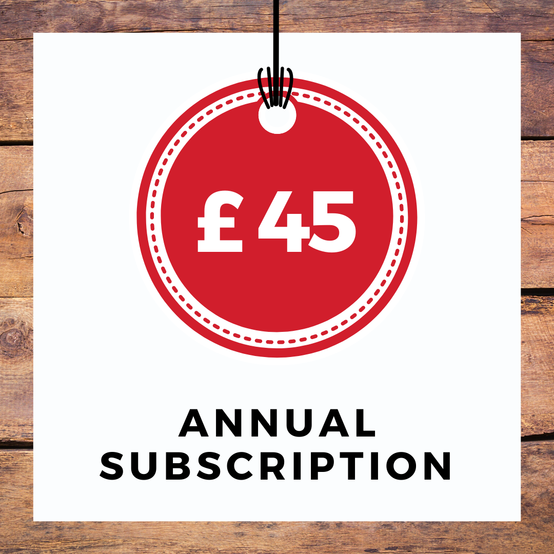 £45 Annual Subscription for Full Membership