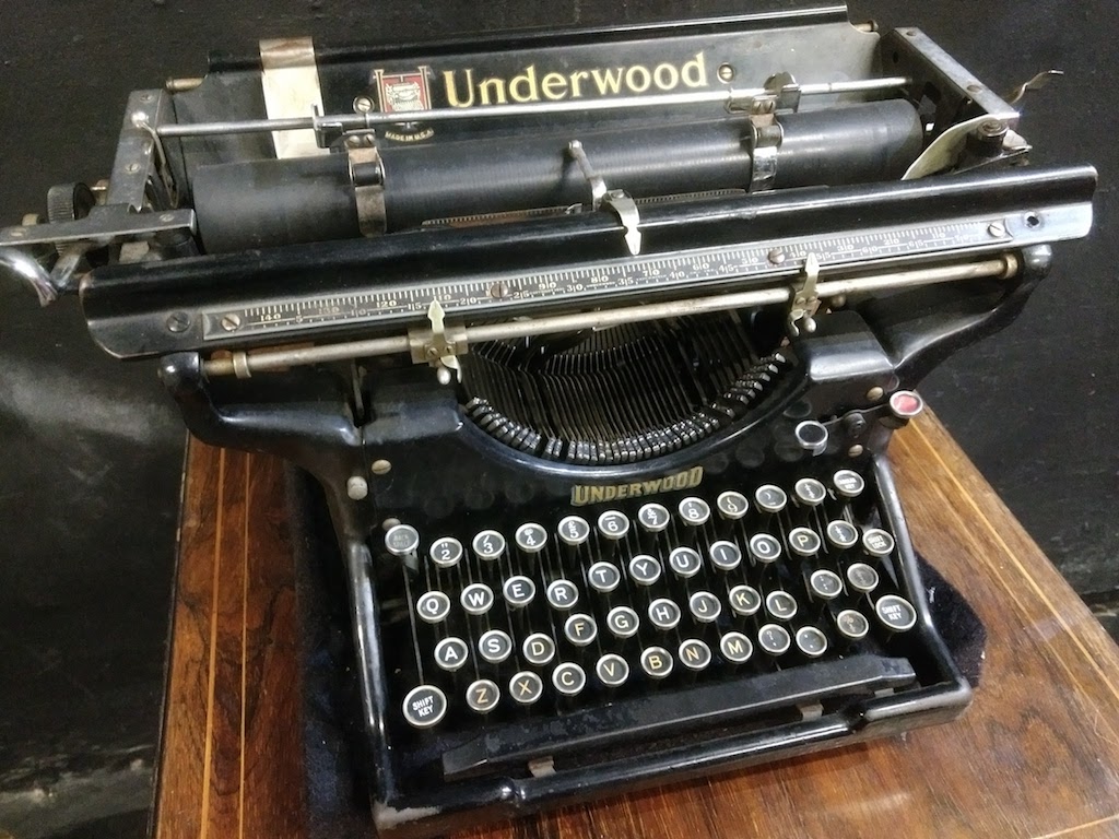 The typewriter used in the play